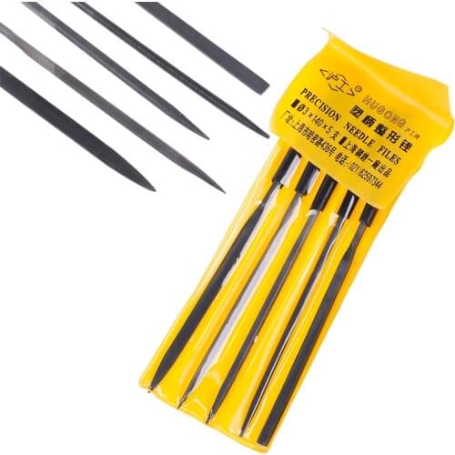 5Pcs Needle Files Kit Carving Jewelry Diamond Glass Stone Wood Craft Tool