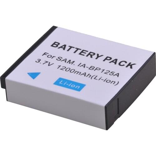 1200mAh IA-BP125A IABP125A IA BP125A Battery for Samsung HMX-QF20, HMX-QF30, HMX-QF300, HMX-M20, HMX-Q10, HMX-Q1, HMX-M20