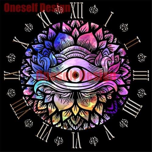 Decoration home diamond painting full set clock magic eye diamond embroidery full set with clock diamond mosaic sale diy frame