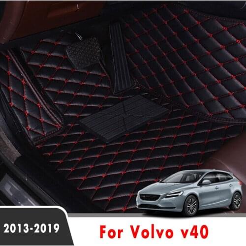 LHD For Volvo v40 2019 2018 2017 2016 2015 2014 2013 Car Floor Mats Styling Covers Custom Auto Interior Accessories Carpets