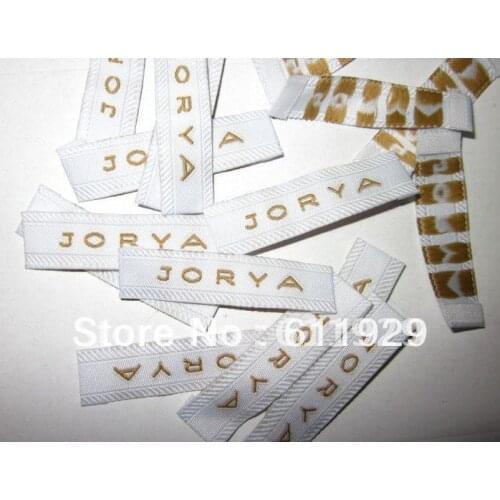 Free Shipping Customized garment labels/clothing woven labels/logo/collar label/tag/clothing printed labels 1000 pcs a lot