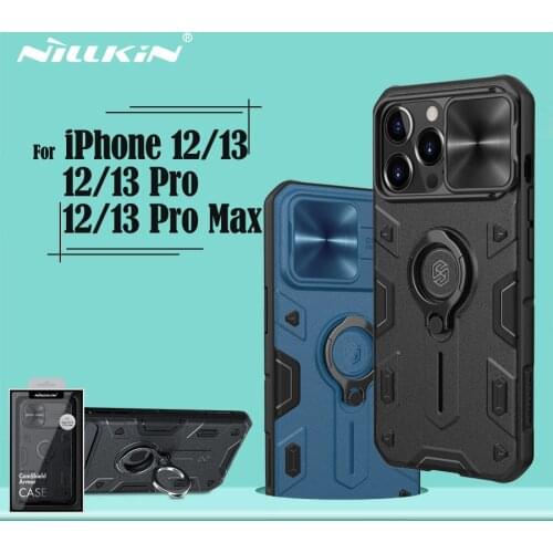 For iPhone 13 Pro / Pro Max Case NILLKIN Armor Cover For iPhone 12 Pro / Pro Max Slide Camera kickstand For iPhone 13 12 mini