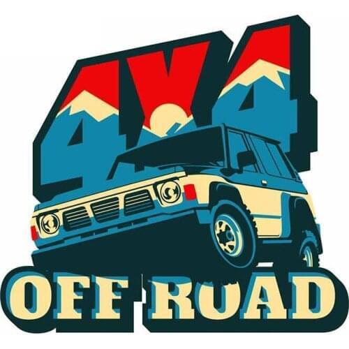 For Off Road Club Funny Car Stickers Vinyl Waterproof Occlusion Scratch Suitable for GTR EVO SX 4x4 Decals13*12cm