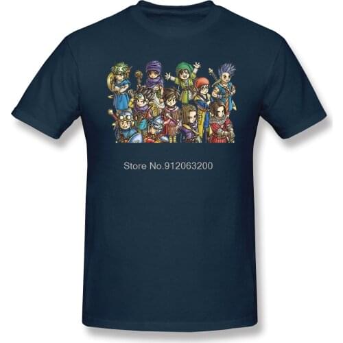 Heroes Anime Clothes Design Dragon Quest Funny Anime Manga Camiseta Men T-Shirt Cotton Tees Harajuku TShirt Streetwear