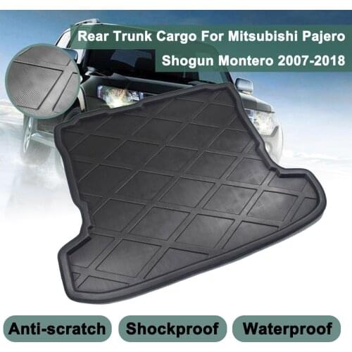 Cargo Liner For Mitsubishi Pajero V97 Shogun 2010-2018 2007 2008 2009 Boot Tray Rear Trunk Cover Matt Floor Carpet Mat Kick Pad