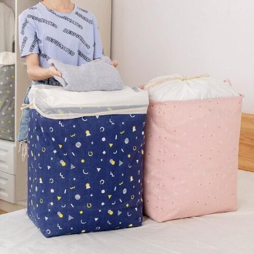 Imitation Hemp Toy Quilt Dirty Clothes Storage Basket Desktop Office Sundries Organization Container Home Goods Accessories Tool