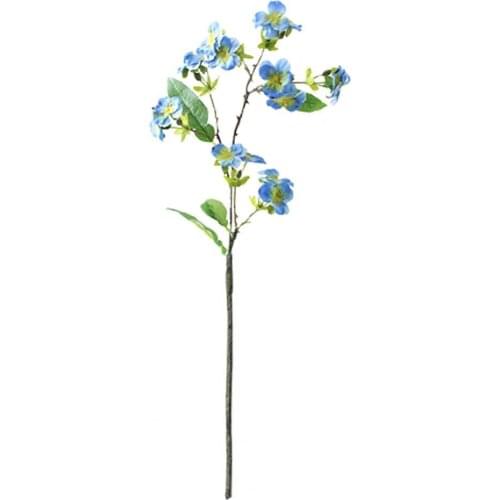 Hot Sale 50% Fake Flower Eco-friendly Fadeless Faux Silk Flower Artificial Pansy Flower Decor for Dorm Simulation Pansy Flower