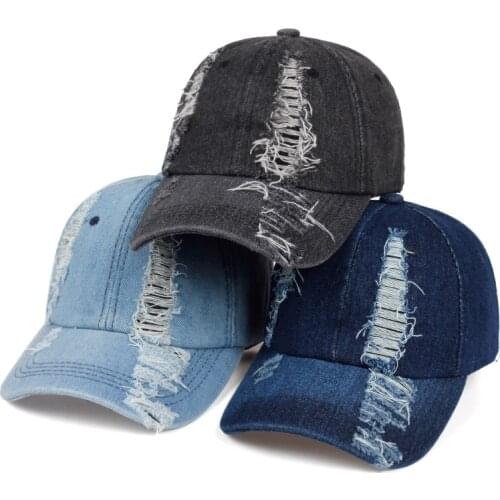 Korean Denim Baseball Cap Fashion Hip Hop Trend Snapback Hat Outdoor Sports and Leisure Caps Truck Driver Hats