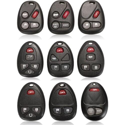 Kutery 3/4/5 Buttons Replacement Remote Car Key Shell Case Fob For Buick Hummer H3 GMC For Chevrolet Colorado Isuzu