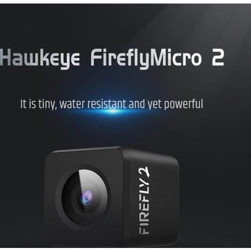 Hawkeye Firefly Micro Action Cam 2 Mini FPV Camera HD 2.5K Waterproof Diagonal 160 Degree for RC Racing Drone Aerial Photography