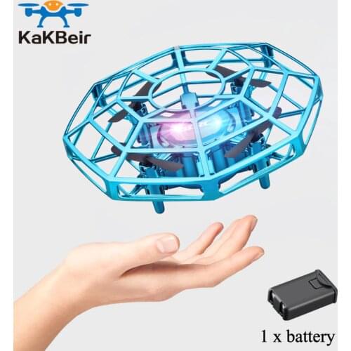 KaKBeir Mini Drone UFO Toys Infrared Sensing Control Hand Flying Aircraft Quadcopter Infraed RC Helicopter Kid Toy