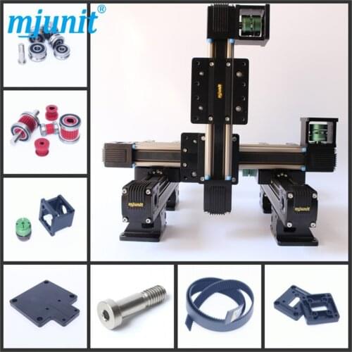 MJUNIT xy postioning axis Linear Motion Shaft Support Series Slide CNC Aluminum Rail high quality