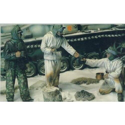 1/35 Scale Die-cast Resin White Model World War II Soldiers Need To Manually Color The Model Free Shipping