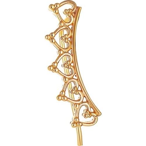 1pc Fashion Women Earrings Single simple love Hollow Out earrings Clip Charm Girls Gift jewelry Evening Party Earring