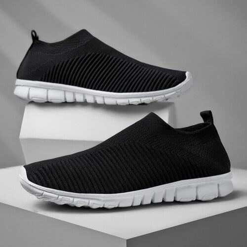 Men Tennis Shoes Lightweight Casual Shoes Female Trainers Slip-on Breathable Soft Sport Shoes Jogging Sneakers Tenis Feminino