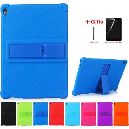 Soft Silicon Case For Lenovo Tab M10 TB-X605F X505L P10 TB-X705F TB-X705L M10 HD X306F/L 10.1 M10 Plus 10.3 Tablet Case +Gift