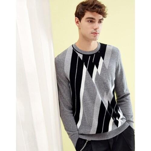 ZHILI 2018 New Autumn Winter Round Neck Casual Cashmere Sweater