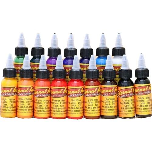 Tattoo Pigment Tattoo Ink Color Pigment Tattoo 30Ml Pigment 16 Color Suit Tattoo Ink Tattoo Set Tattoo Pigment