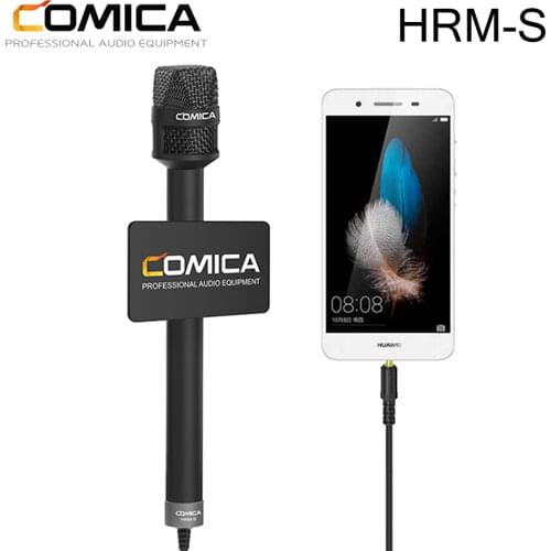 Comica HRM-S Handheld Microphone Interview Video Mic or Smartphone 3.5mm TRRS Plug Cardioid Condenser Mic