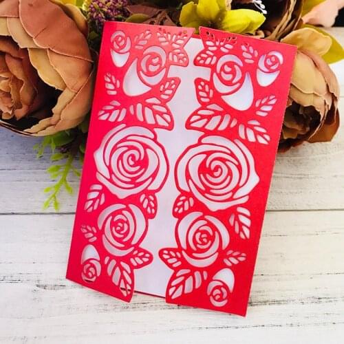 Rose wedding invitation Dies flowers Metal Cutting Dies 2020 for Card Making Scrapbooking Craft Embossing Cuts Stencil Dies
