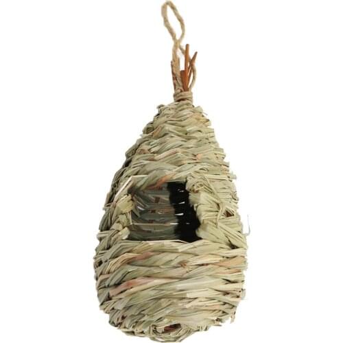 Handmade Bird House Finch Bird Nest Hut Cage bird Egg container Breeding Nest Parrot Nest Supplies Eco-friendly Cage 1 Pc