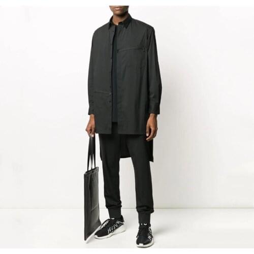 S-6XL!!2020 New mens loose-fitting shirts with pointed collars and long sleeves that show a slim shirt