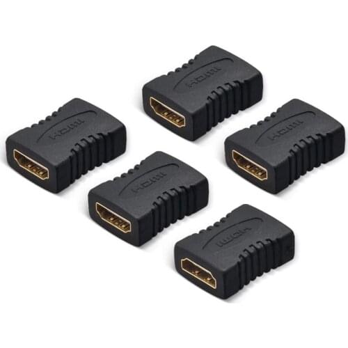 HDMI Coupler 5 Pack HDMI Female to Female Connector Full HD 1080P for HDR ARC High Speed Contacts