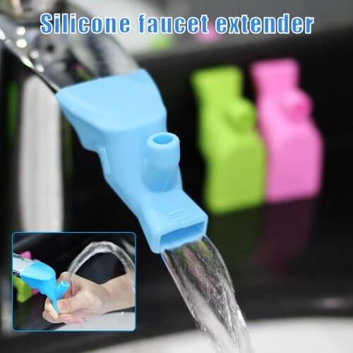 High Elastic Silicone Faucet Extender for Outdoor Hand Washing Drinking Water Sink Faucet Extender for Kitchen Bathroom Hot