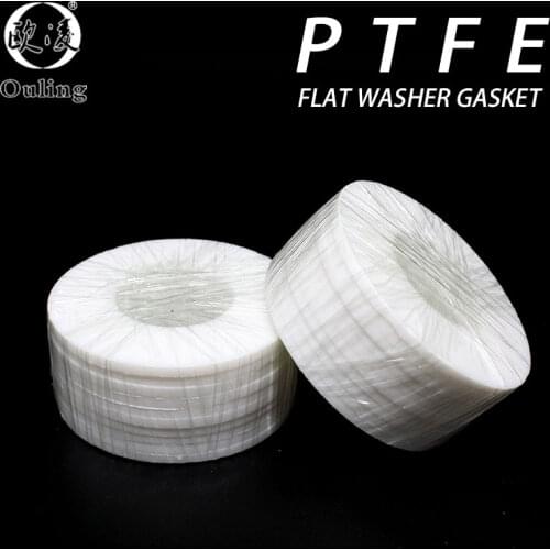Poly tetra fluoroethylene PTFE Gasket O-ring Flat Gasket Sealing Ring for Shower Tube Washer Ring Corrugated hose faucet O ring