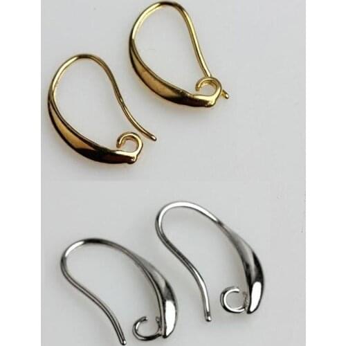 10pcs/lot Carving S925 Sterling Silver Leverback French Style Earring Wire Hooks Findings Fit DIY Jewelry Making Accessories