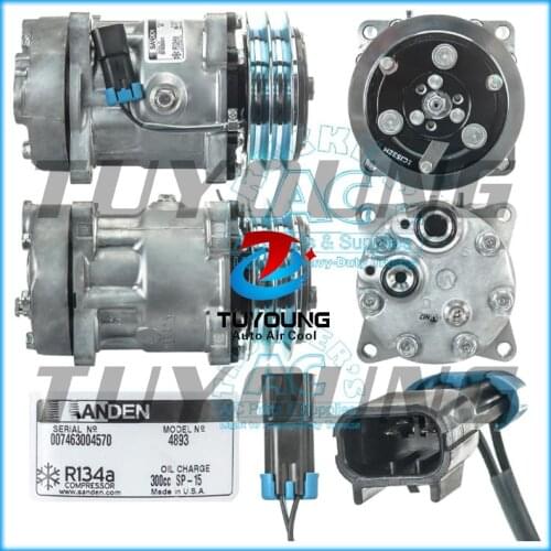 Factory direct sale Auto AC 7H15 Compressor FOR SANDEN 4717 Volvo 8082270 132mm 2pk