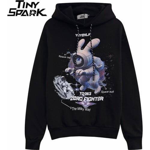 2021 Men Hip Hop Streetwear Hoodie Sweatshirt Space Letter Print Pullover Harajuku Cotton Casual Hooded Hoodie Autumn Sweatshirt