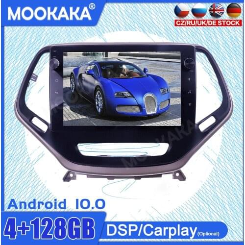 4+128GB Android 10.0 Touch Screen For JEEP Cherokee 2014-2018 GPS IPS Car Multimedia Player Head Unit Audio Radio Navigtion