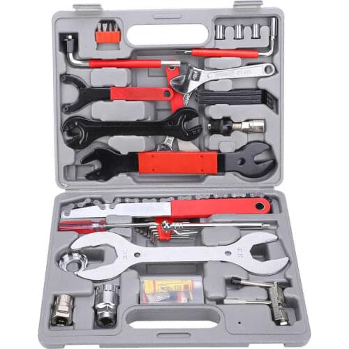44pc/set Bike Cycling Bicycle Maintenance Repair Hand Wrench Tool Kit Set Box Case