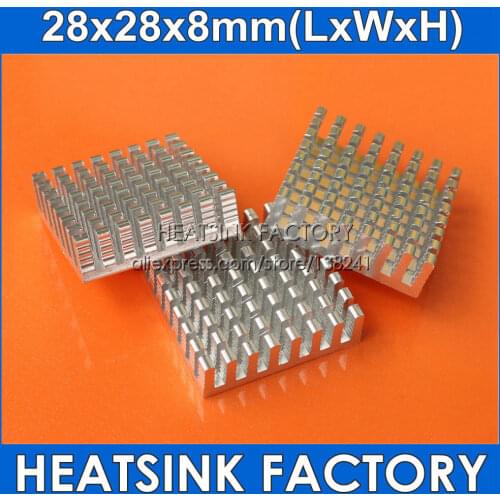 5Pcs 28x28x8mm Series Cooling Accessories DIY Heatsink CPU GPU IC Memory Chip Aluminum Heat Sink Cooler Radiator