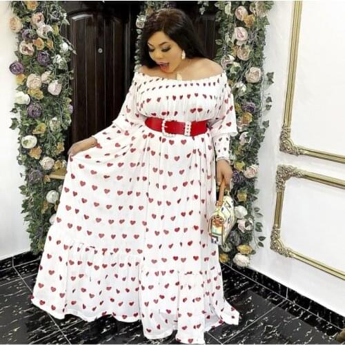 Dashiki African Dresses For Women 2021 Elegant Wedding Party Prom Gowns Off Shoulder Long Dress Print Robe Femme Africaine