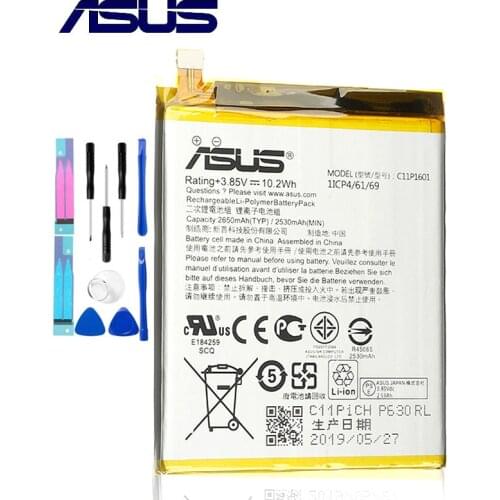 ASUS 100% Original C11P1601 2650mAh New Battery For ASUS Zenfone 3 Zenfone3 ZE520KL Z017DA live ZB501KL A007 phone high qu