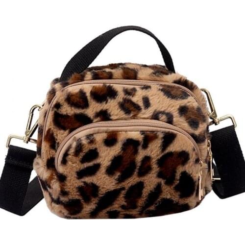 Bolso leopardo Della Stampa Del Leopardo del Sacchetto di Tote Per Le Ragazze Adolescenti Moda Mini Sacchetto di Spalla Delle Do