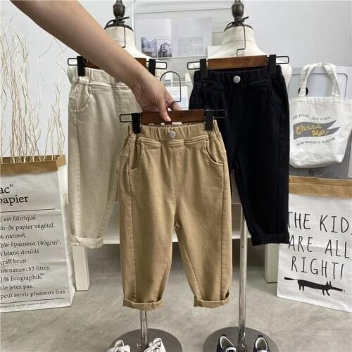 Childrens Clothing 2-8 Years Baby Boys Pants Toddler Casual Thick Elastic Waist Cotton Harem Pants for Boy Kids Velvet Trousers