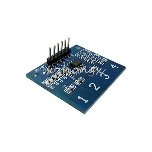 Straight needle 4 TTP224 capacitive touch switch 4 key touch button digital touch sensor clearance