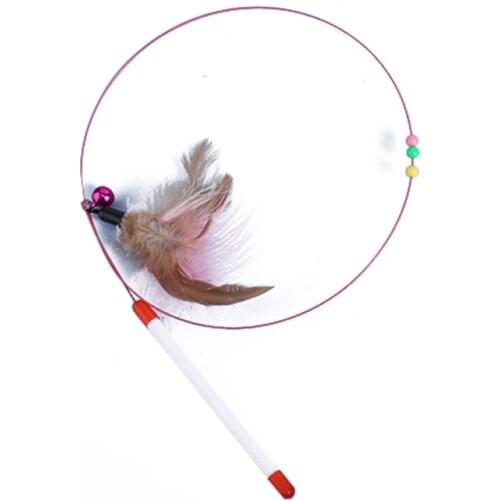 Cat Toys Wooden Stick Feather Dog Toy Safe Funny Cat Stick Cat 8 Styles Cloth Doll Interactive Interesting