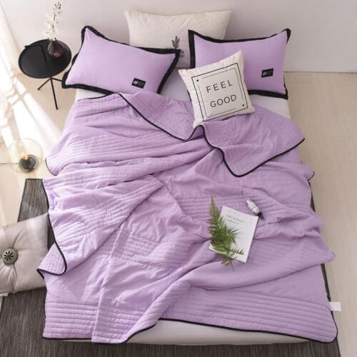Blanket Soft Premium Cotton Quilt Blanket Queen King Size Washed Air-conditioned By the Student Dormitory Home Textile