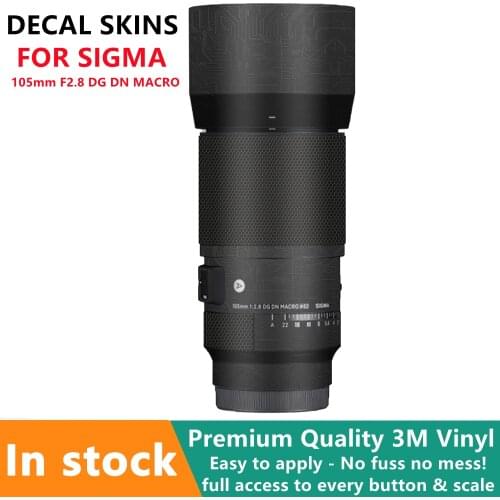 SIGMA 105ART Anti-scratch Lens Skin For Sigma 105mm F2.8 DG DN MACRO | Art Lens for Sony Mount Decal Protector Coat Wrap Sticker