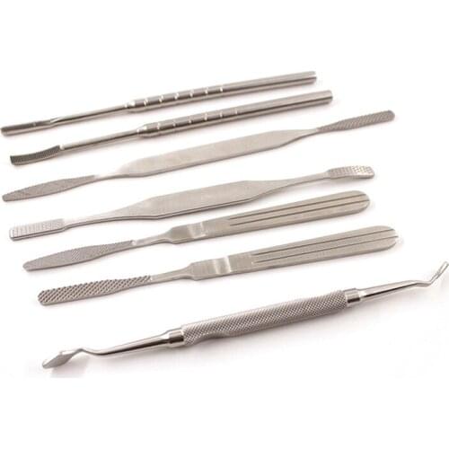 Rhinoplasty nasal bone file cosmetic surgery stainless steel bone rub nasal cavity tool mesh teeth file single head double head