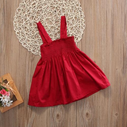 Brandnew Summer 2019 Baby Girls Dress Toddler Kid Summer Sundress Bowknot Mini Bow Dress Outfit Suntsuit Dress