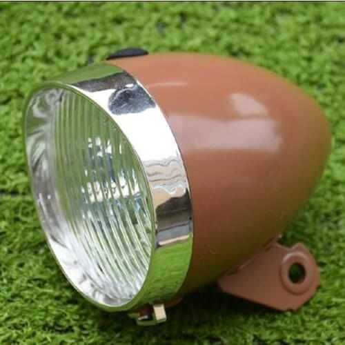 Q404 free shipping Bicycle retro lights headlamps warheads British cycling headlights 3LED molded case