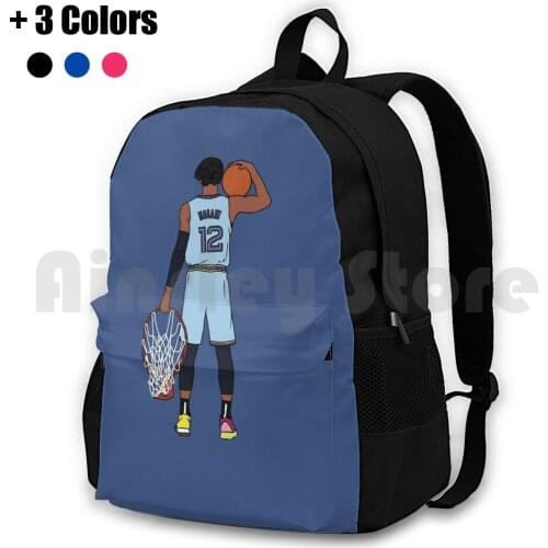 Ja Morant And The Rim Outdoor Hiking Backpack Riding Climbing Sports Bag Sports Basketball Ja Morant Ja Morant Rim 12 Murray