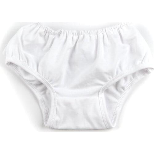 MACH White Baby Girl Ruffle Bloomers Panties Diaper Cover Image S