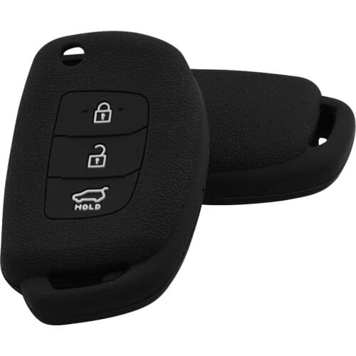 Silicone Key Case For Hyundai Tucson Sonata Santa Fe 2013-2018 Auto Key Cover FOR Hyundai ix35 ix45 Automobile Accessories