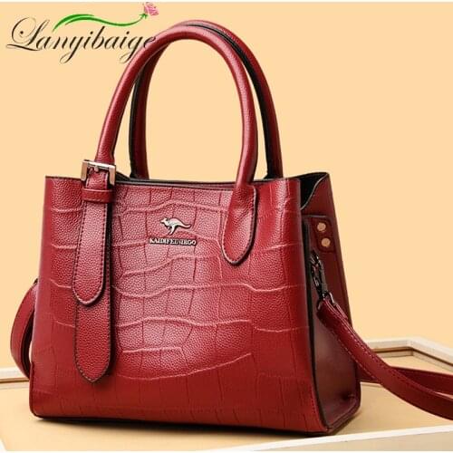 NEW Vintage OIL SKIN Leather Big Casual Tote women bags High Quality Womens Handbags Shoulder Crossbody Bag Messenger Bags sac